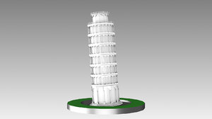 3D pisa tower model
