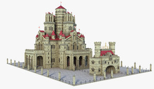 castle medieval 3D model