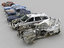 car wreck pack 10 3D model