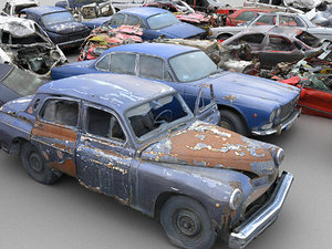 Wrecked Car 3d Models For Download Turbosquid