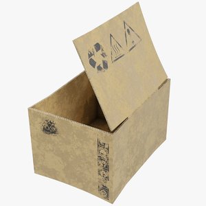 cardboard box 3D model