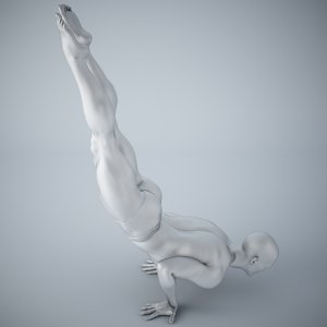man yoga model