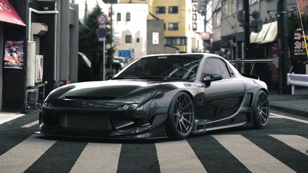 3d Rx7 Fd Pandem V3 Turbosquid