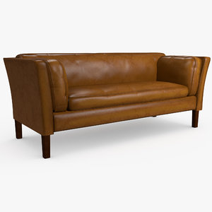 leather sofa 3D