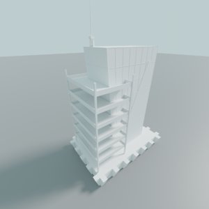 3D building antenna city