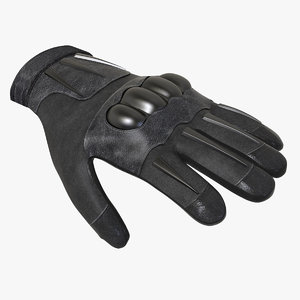 tactical gloves 3D model