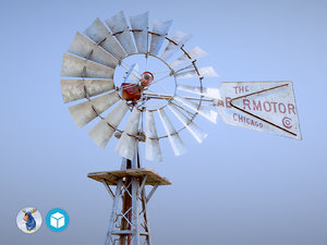 aermotor windmill 3D model