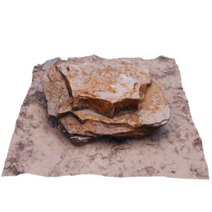 3D model rock scan