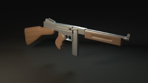 thompson gun 3D model