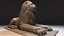 3D stone lion sculpture model