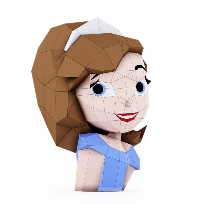 Princess papercraft 3D model - TurboSquid 1392932
