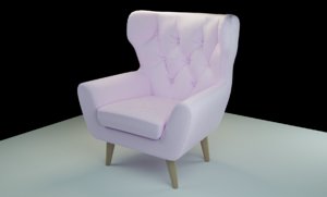 voss armchair 3D