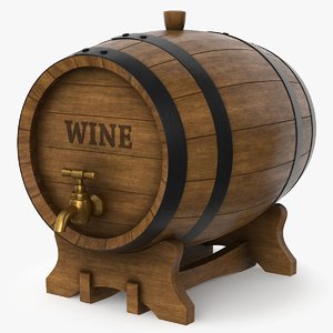 wine barrel 3D model
