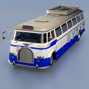 3D cartoon bus car
