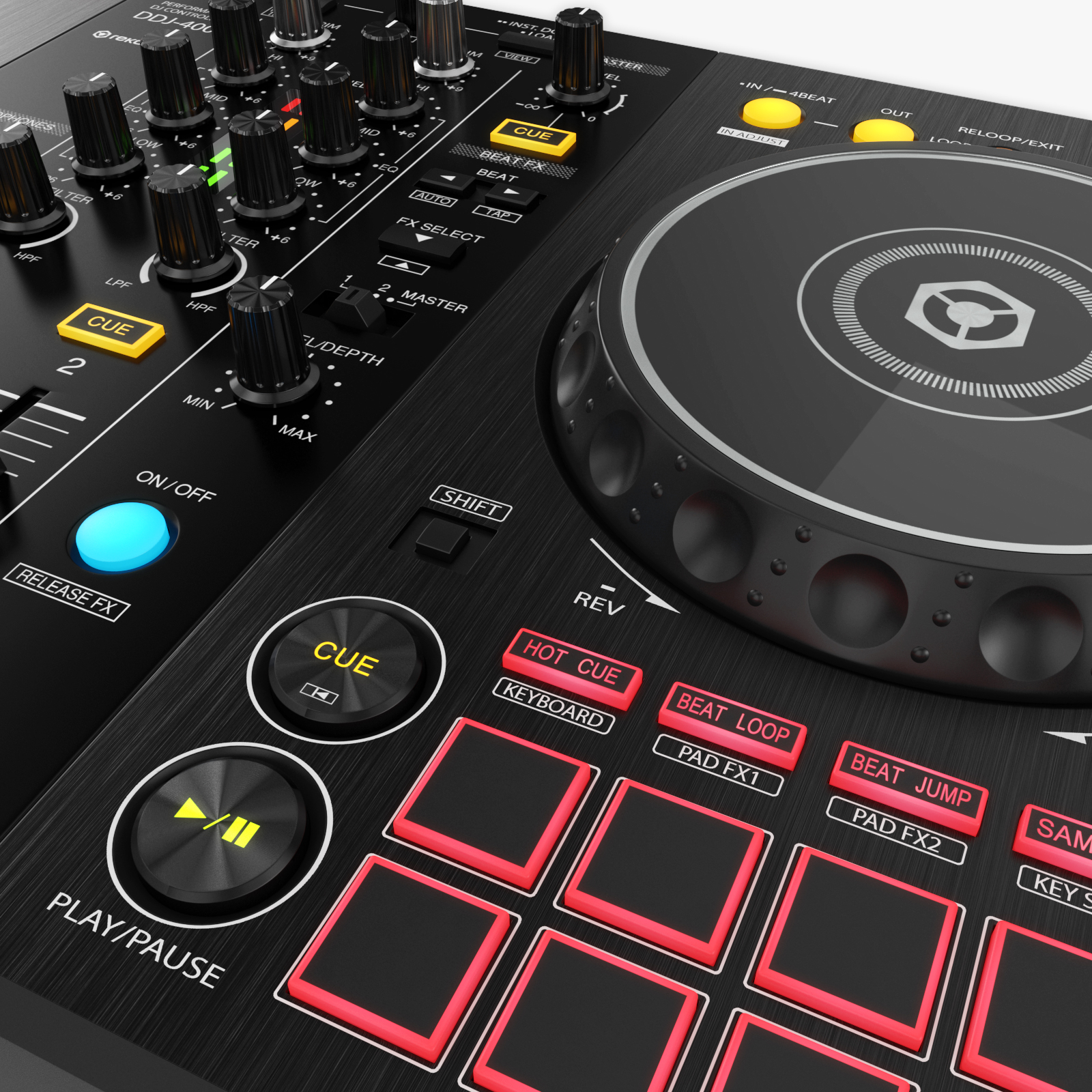 Controlador de DJ DDJ400 Modelo 3D TurboSquid 1393306