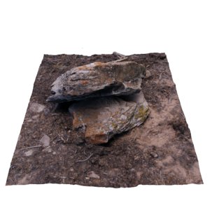 3D rock scan model