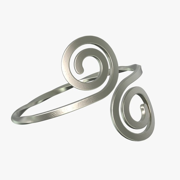 twisted warrior arm ring 3D model