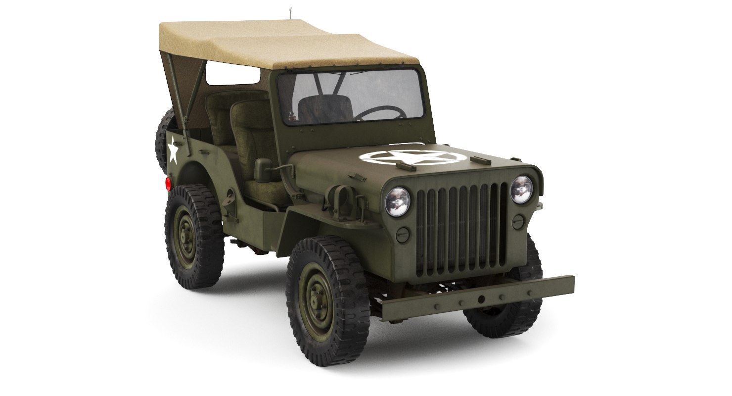 Real willys army jeep 3D TurboSquid 1393546