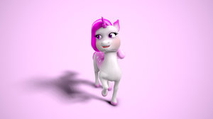 3D cartoon unicorn toon