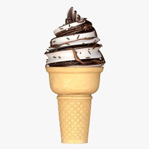 3D icecream ice cream