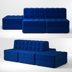 3D soft sofa model