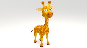 3D giraffe cartoon