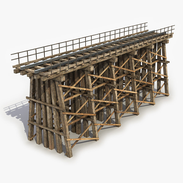 wooden track bridge