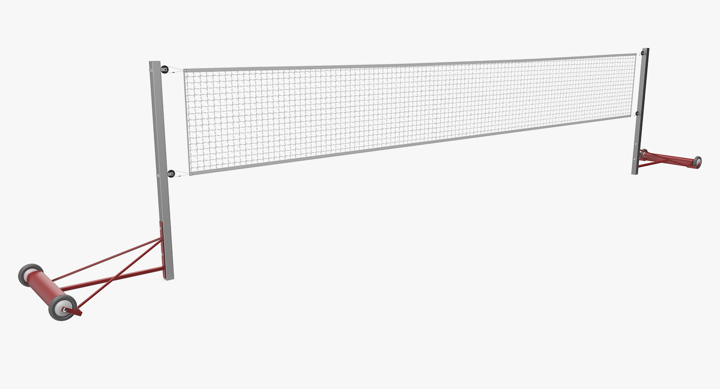 3D badminton net model TurboSquid 1393880