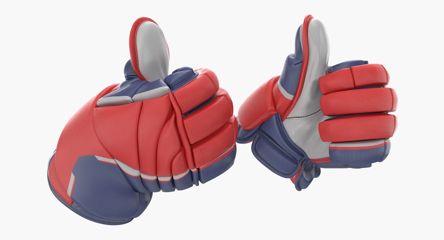 Hockey gloves thumb pose 3D model TurboSquid 1394251