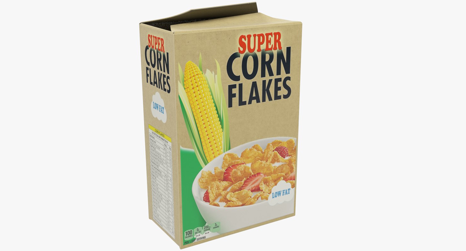 Download Corn flakes pack 3D model - TurboSquid 1393926