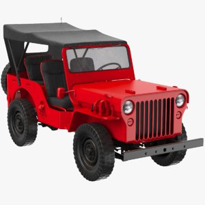 3D model real willys jeep