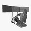3D simulator chair