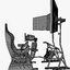 3D simulator chair