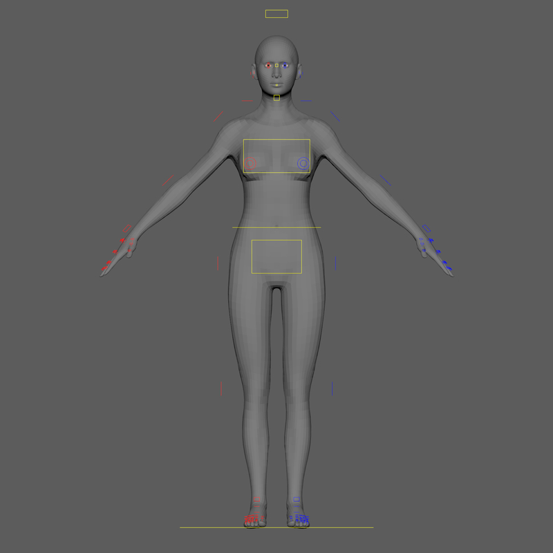 3D model female character rig face - TurboSquid 1394259