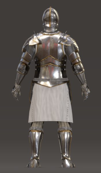 Templar knight armor character 3D - TurboSquid 1394348