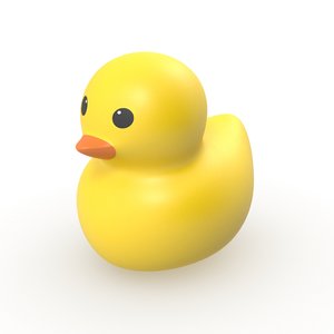 duck toy simple 3D model