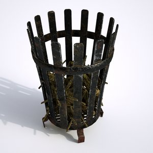 3D medieval brasier model