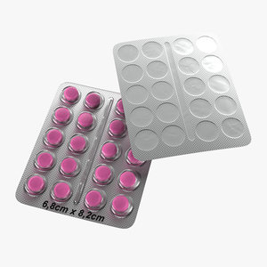 pills blister 3D