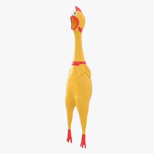 3D rubber chicken model