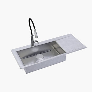 3D sink basin