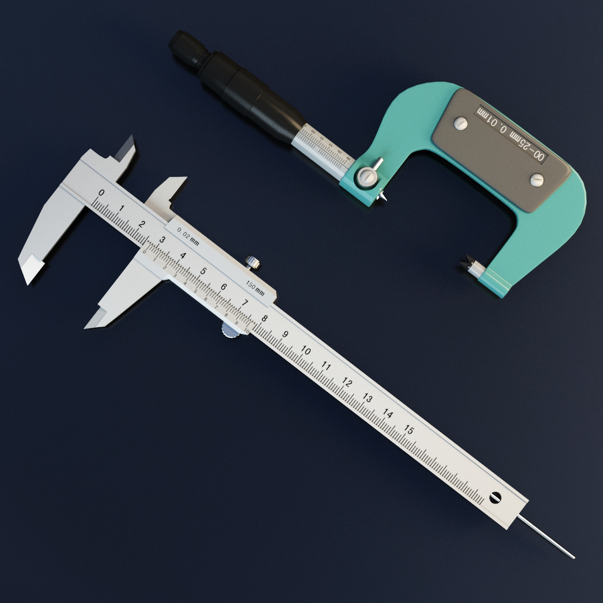 Vernier caliper model TurboSquid 1394746