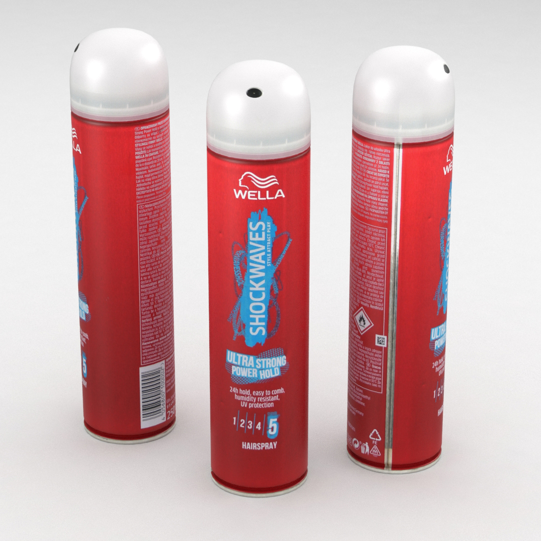 Hair Spray Hairspray 3d Model Turbosquid 1394838