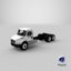 realistic freightliner m2 chassis 3D model