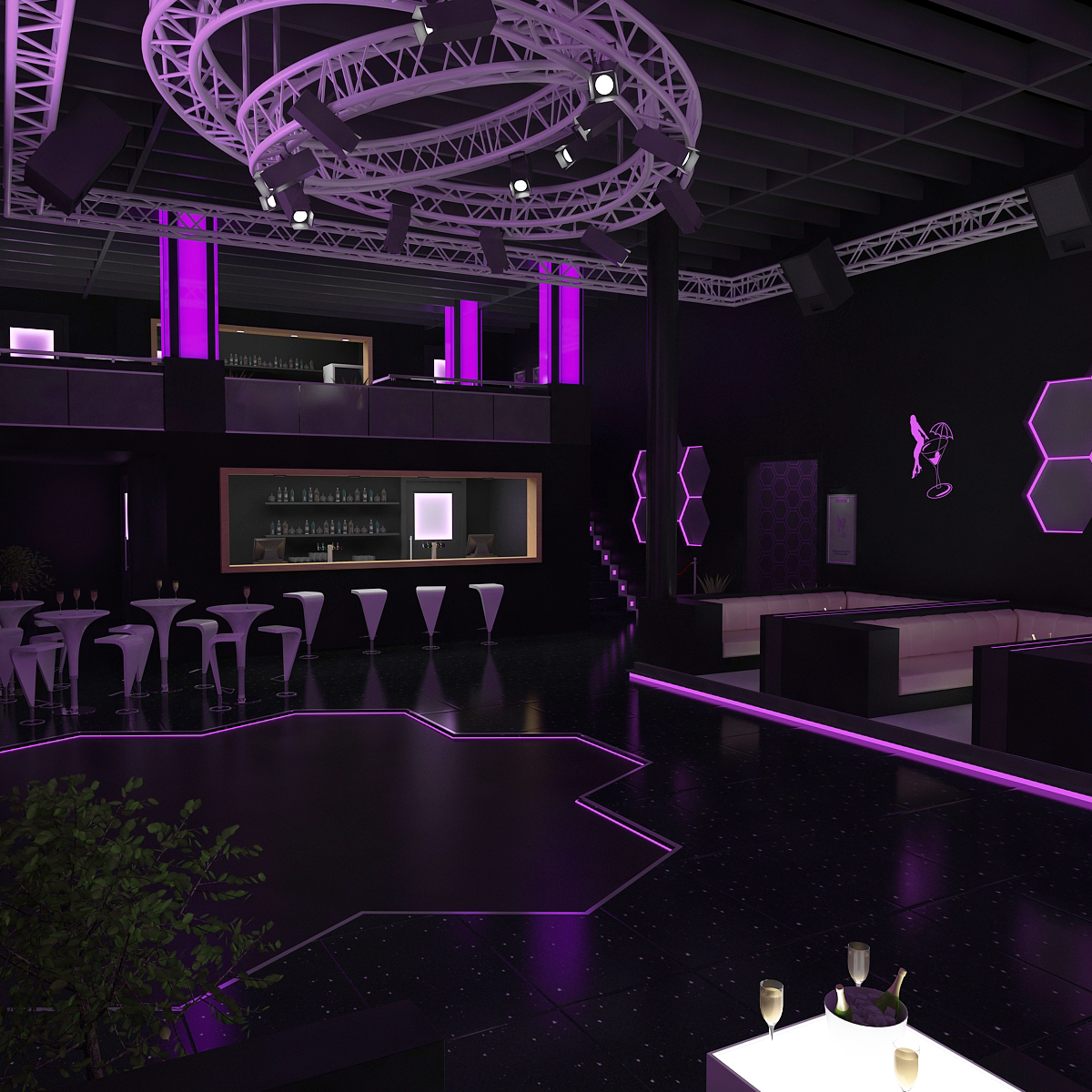 Stonette 6 Nachtclub Interieur