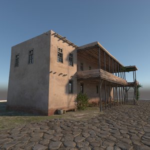3D medieval inn