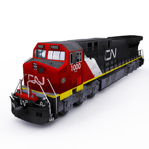 3D model ge tier 4 locomotive