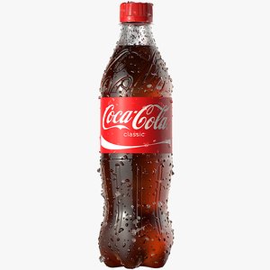 coca cola plastic bottle 3D model