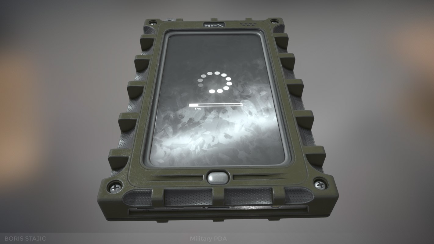 3D military pda ready games model TurboSquid 1395167