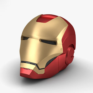 3D iron man helmet model
