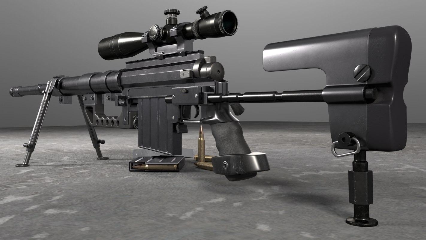 Cheytac m200 intervention sniper rifle 3D model - TurboSquid 1239200